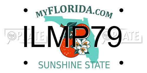 ILMP79 Florida License Plate