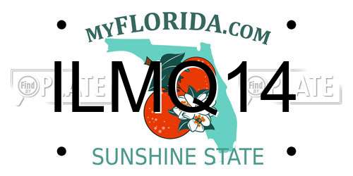 ILMQ14 Florida License Plate