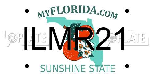 ILMR21 Florida License Plate