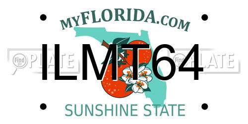 ILMT64 Florida License Plate