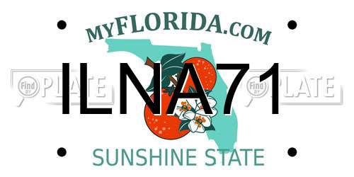 ILNA71 Florida License Plate