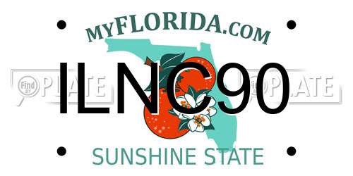 ILNC90 Florida License Plate
