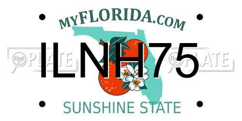 ILNH75 Florida License Plate