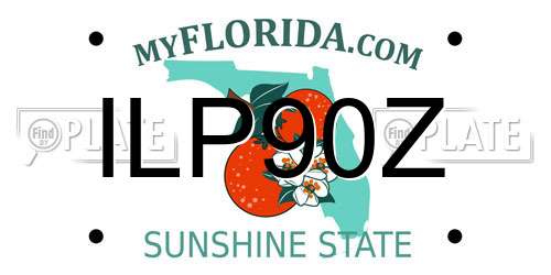 ILP90Z Florida License Plate