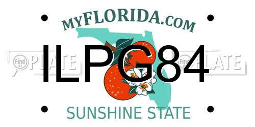 ILPG84 Florida License Plate
