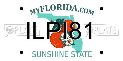 ILPI81 Florida License Plate