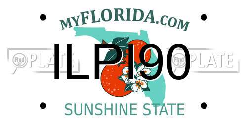 ILPI90 Florida License Plate