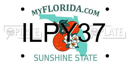 ILPY37 Florida License Plate