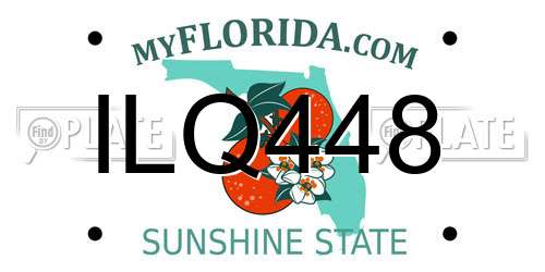 ILQ448 Florida License Plate