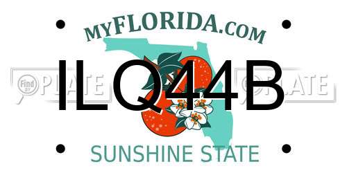ILQ44B Florida License Plate