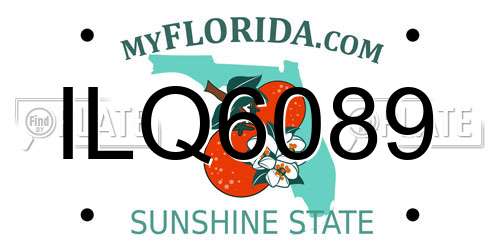 ILQ6089 Florida License Plate