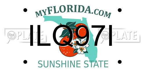 ILQ97I Florida License Plate