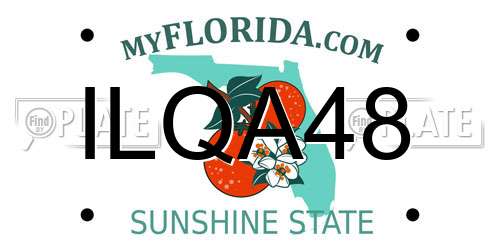 ILQA48 Florida License Plate