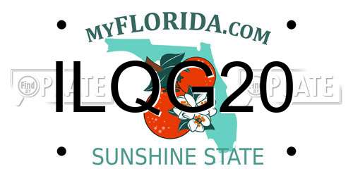 ILQG20 Florida License Plate