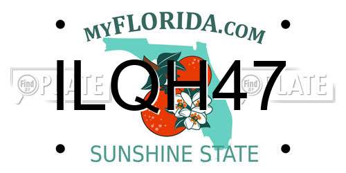 ILQH47 Florida License Plate