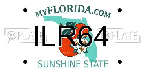 ILR64 Florida License Plate