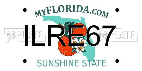 ILRE67 Florida License Plate