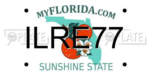 ILRE77 Florida License Plate