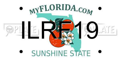 ILRF19 Florida License Plate