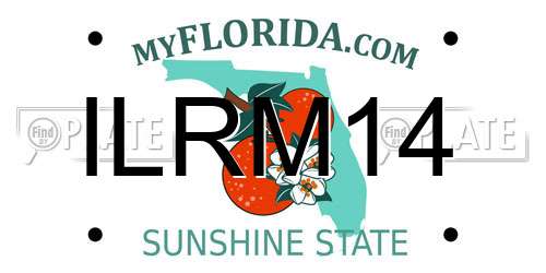 ILRM14 Florida License Plate