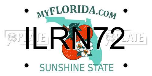 ILRN72 Florida License Plate