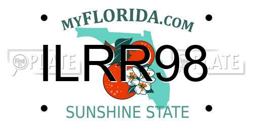 ILRR98 Florida License Plate