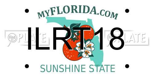 ILRT18 Florida License Plate