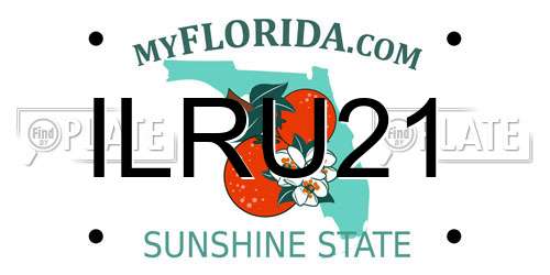 ILRU21 Florida License Plate