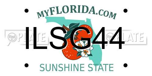 ILSG44 Florida License Plate