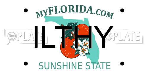 ILTHY Florida License Plate