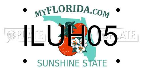 ILUH05 Florida License Plate