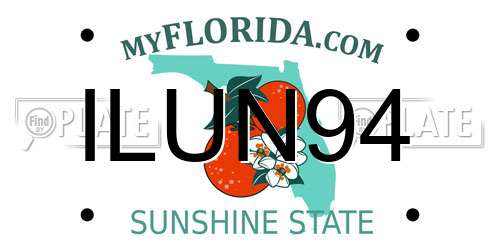 ILUN94 Florida License Plate