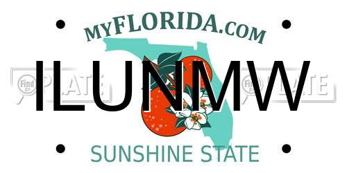 ILUNMW Florida License Plate