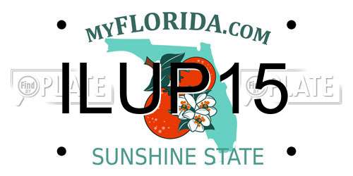 ILUP15 Florida License Plate