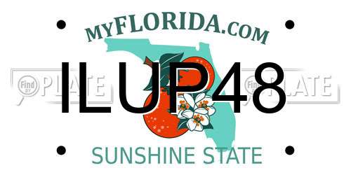 ILUP48 Florida License Plate