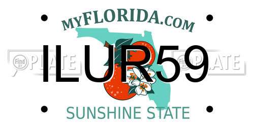 ILUR59 Florida License Plate