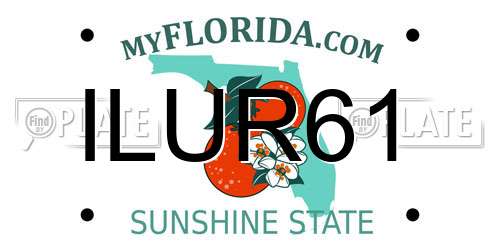 ILUR61 Florida License Plate