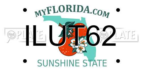 ILUT62 Florida License Plate