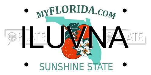 ILUVNA Florida License Plate