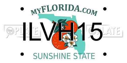 ILVH15 Florida License Plate