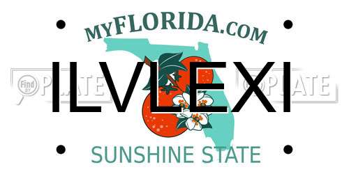 ILVLEXI Florida License Plate