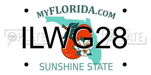 ILWG28 Florida License Plate