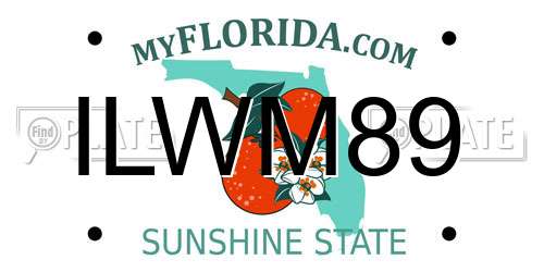 ILWM89 Florida License Plate