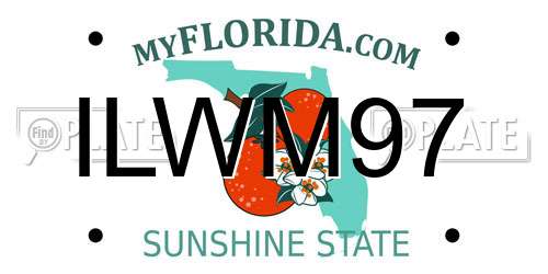 ILWM97 Florida License Plate