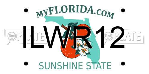 ILWR12 Florida License Plate