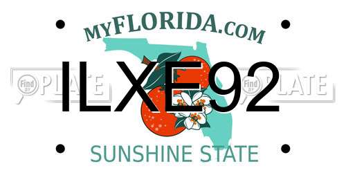 ILXE92 Florida License Plate
