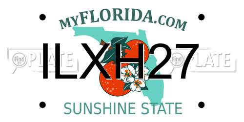 ILXH27 Florida License Plate