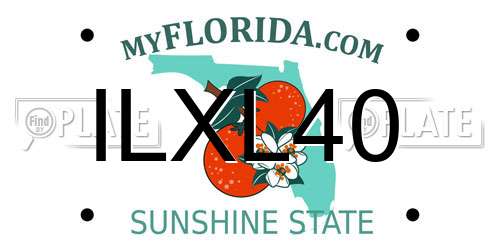 ILXL40 Florida License Plate