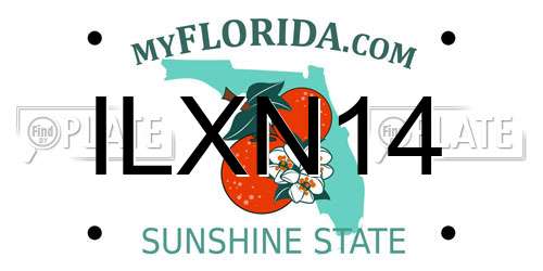 ILXN14 Florida License Plate