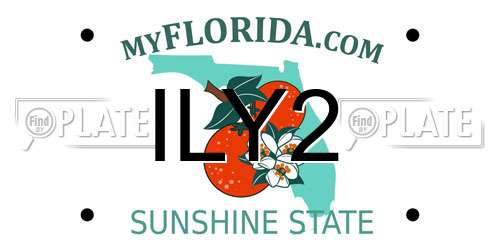 ILY2 Florida License Plate